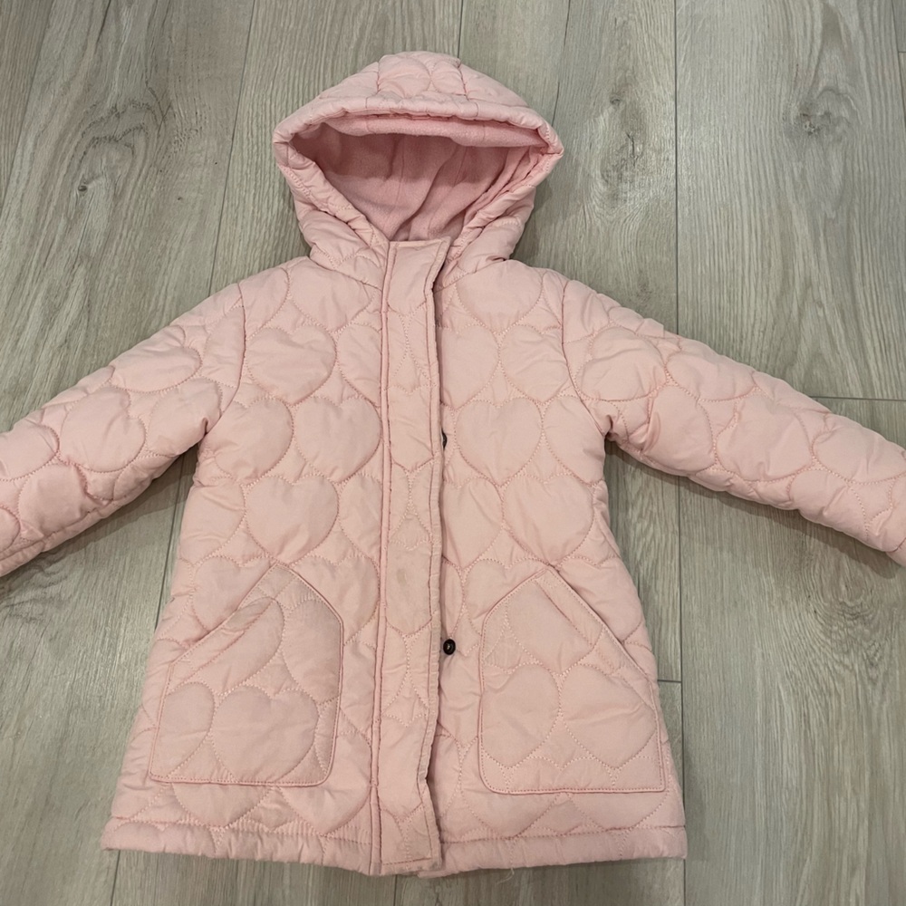Kids Pink Quilted Jacket